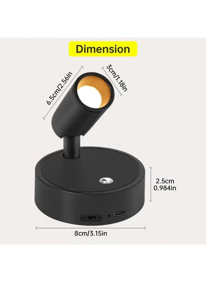 Spotlights Indoor with Remote, LED Wireless Spotlight Lights Indoor Rechargeable Plant Spotlight, Wireless LED Uplighting with Timer＆dimmable for Plant Picture Artwork Cabinet Room Living - Image 3